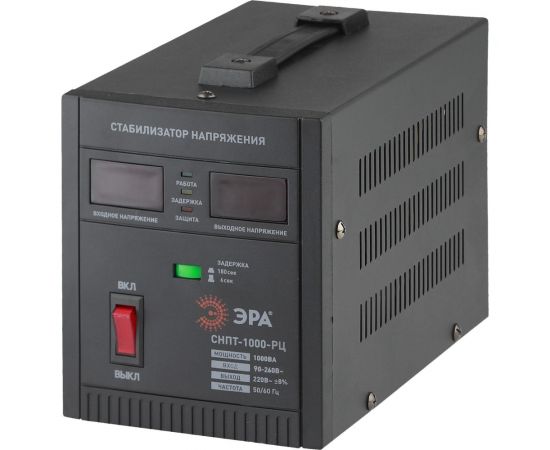 Стабилизатор напряжения ЭРА СНПТ1000РЦ переносной, ц.д., 90-260В/220В, Б0035294 
