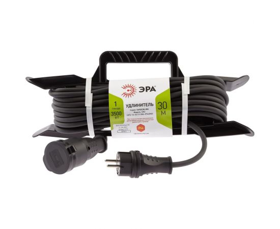 Силовой удлинитель ЭРА UFx-1e-3x1,5-30m-IP44 KG на рамке с/з 1 розетка 30 м КГ 3х1,5 Б0050869 