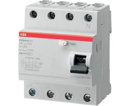 Выключатель диф.тока ABB 4мод. FH204 AC-63/0,3 2CSF204003R3630 