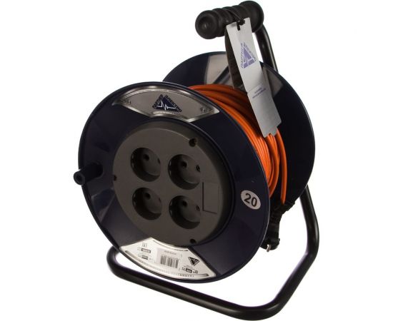 Удлинитель Партнер-Электро PowerLine 4 гн. б/з ПВС 2х0,75 ГОСТ 6A 20м UK101B-420DB 