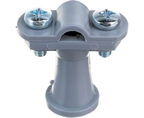 Держатель круглого проводника EZETEK 6-10мм серый, высота 38мм, пластик 91102 