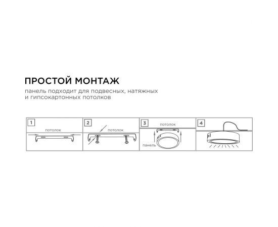 Светодиодная накладная панель APEYRON 220В, 18Вт, CRI:80Ra, 1440Лм, Ф170мм, круглая 06-64 – изображение 11