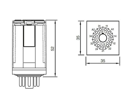 Промежуточное реле ComatReleco C3-A30X/AC115V PN978 – изображение 2
