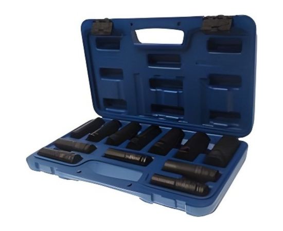 Набор головок шестигранных глубоких ударных (12 пр; 10-25 мм; 1/2"") Rockforce RF-4127-5MPB – изображение 2