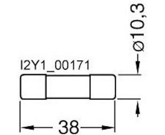 Цилиндрическая плавкая вставка Siemens GG Без индикатора 10x38 ММ, 500В, 2А 3NW60021 – изображение 2