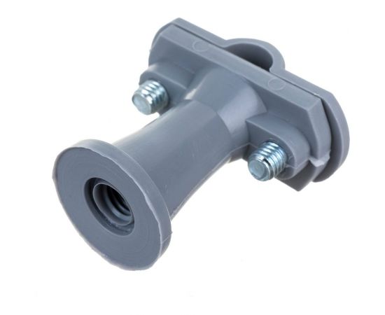 Держатель круглого проводника EZETEK 6-10мм серый, высота 38мм, пластик 91102 – изображение 2