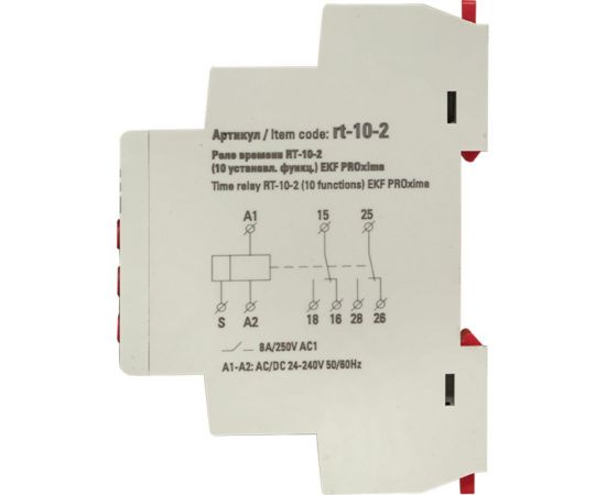 Реле времени EKF (10 устанавл. функц.) PROxima rt-10-2 – изображение 2