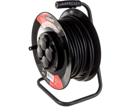 Силовой удлинитель Gigant на металлической катушке КГ 3x2,5 30 м 80079 – изображение 3