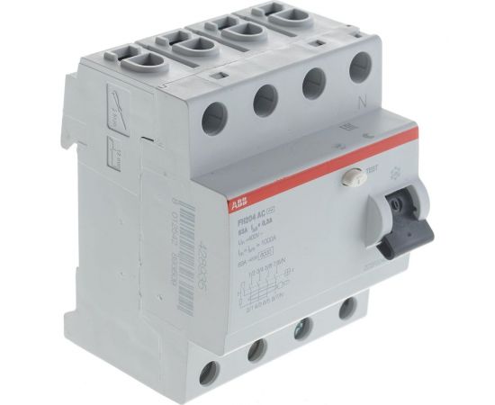 Выключатель диф.тока ABB 4мод. FH204 AC-63/0,3 2CSF204003R3630 – изображение 3