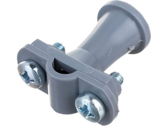 Держатель круглого проводника EZETEK 6-10мм серый, высота 38мм, пластик 91102 – изображение 3