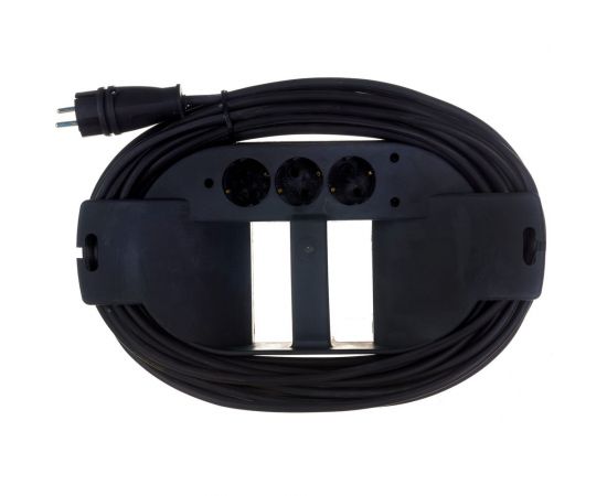 Удлинитель на каучуковой рамке Gigant Professional с/з КГ 3х2,5 4000Вт 3 розетки 20м 80053 – изображение 3