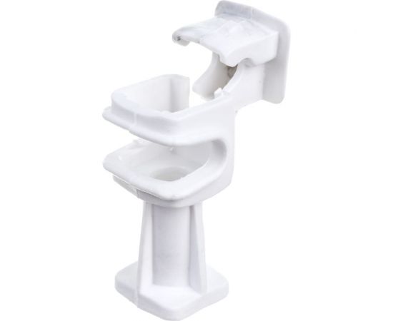 Держатель круглого проводника EZETEK 6-8мм белый, высота 36мм, пластик 91008 – изображение 3