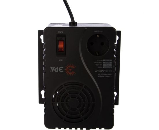 Компактный универсальный стабилизатор напряжения ЭРА СНК-500-У 160-260В/220В, 500ВА Б0031063 – изображение 3