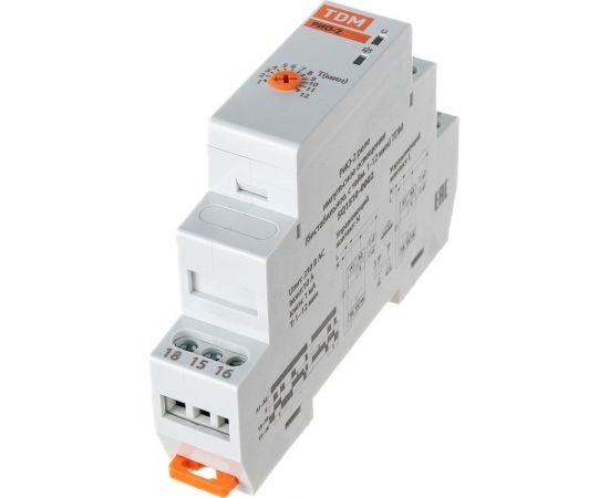 Импульсное реле освещения TDM РИО-2 бистабильное, с таймером 1-12 мин, 230В SQ1510-0002 – изображение 4