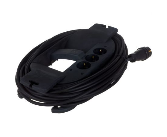 Удлинитель на каучуковой рамке Gigant Professional с/з КГ 3х2,5 4000Вт 3 розетки 20м 80053 – изображение 4