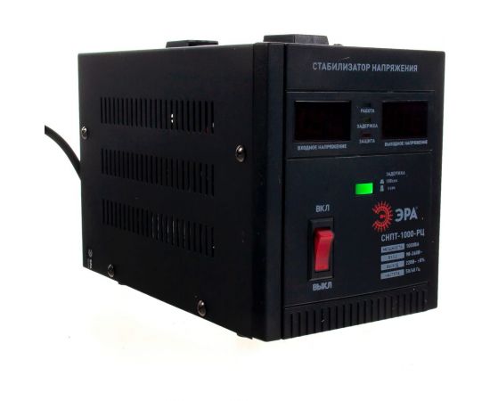 Стабилизатор напряжения ЭРА СНПТ1000РЦ переносной, ц.д., 90-260В/220В, Б0035294 – изображение 5