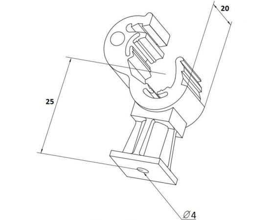 Комплект, набор из 10 держателей токоотвода для молниезащиты TORR пластиковый 6182334 – изображение 5