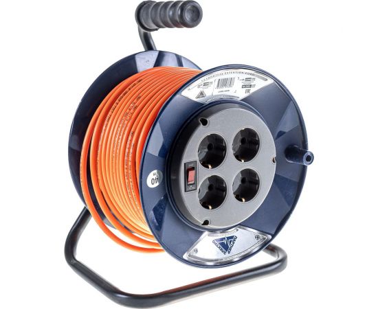 Удлинитель Партнер-Электро PowerLine 4 гн. с/з с выкл. ПВС 3х1 16A 40м UK205C-440DB – изображение 5