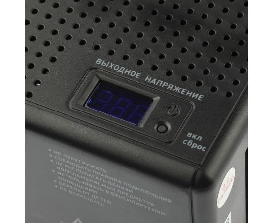 Компактный универсальный стабилизатор напряжения ЭРА CНК-1500-УЦ 140-260В/220В, 1500ВА Б0051111 – изображение 5
