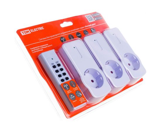 Комплект для беспроводного управления розетками TDM ПУ3-Р1.3 3 приемника "Уютный дом" SQ1508-0205 – изображение 5