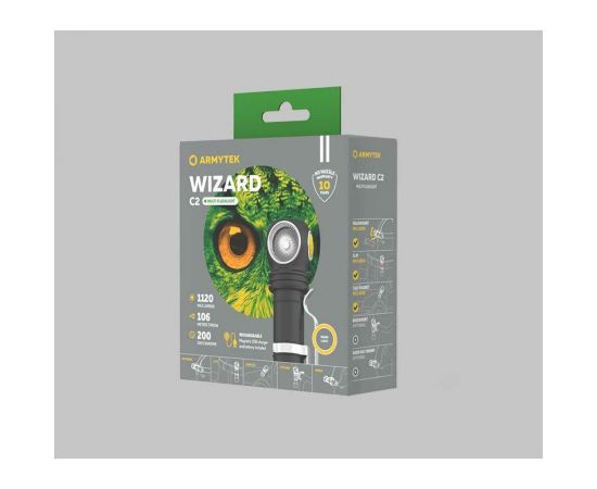 Фонарь Armytek Wizard C2 Magnet USB Теплый F08901W – изображение 5