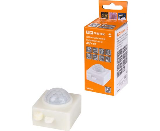 Датчик движения TDM ДДСк-02 40Вт, 120с, 6м , 30Лк, 120сбоку+360сверху гр, IP20/IP44, SQ0324-0046 – изображение 5