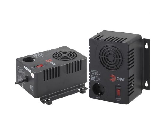 Компактный универсальный стабилизатор напряжения ЭРА СНК-500-У 160-260В/220В, 500ВА Б0031063 – изображение 6