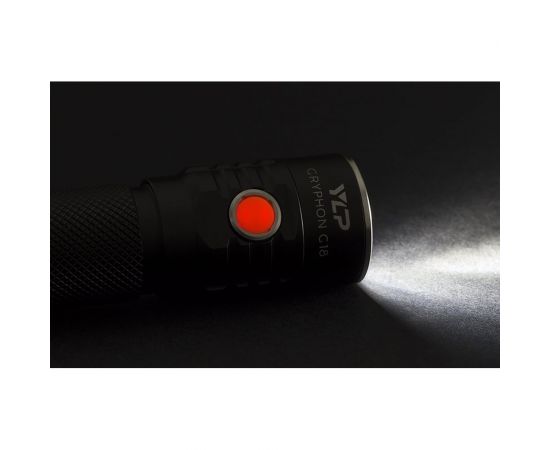 Фонарь ЯРКИЙ ЛУЧ YLP G18 Gryphon трипл Sams. LH351D HI-CRI 1200лм, 5реж, IPX8, встр.ЗУ, акк. 2600mAh 4606400001546 – изображение 6