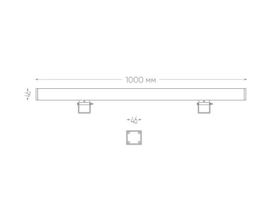Светодиодный линейный прожектор FERON LL-889 18LED RGB, 1000х46х46mm, 18W 85-265V, IP65 32156 – изображение 8