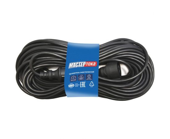 Удлинитель-шнур Мастер Тока КГТТбм 3x1,5 черн 30м. с/з ВПК морозостойкий УШ0041 