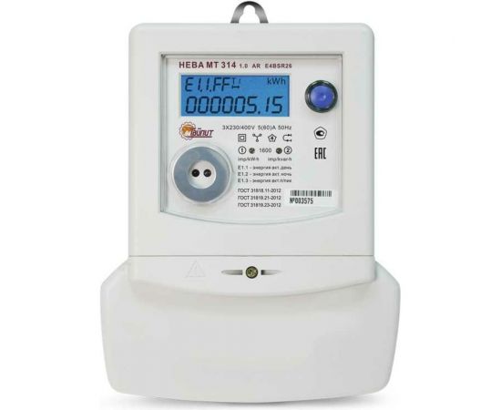 Счетчик электроэнергии ТАЙПИТ НЕВА МТ 314 1.0 AR E4BSR26 6120065 