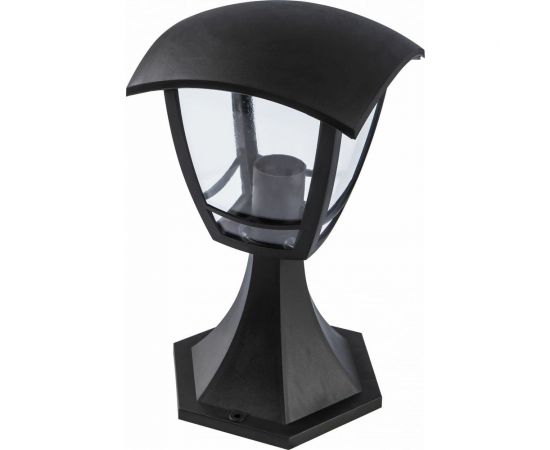 Садово-парковый напольный светильник ЭРА 4-гранный, черный, 29 см, E27, IP44 У1 НТУ 0740001 Валенсия Б0051189 