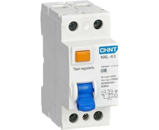 Выключатель дифференциального тока CHINT (УЗО) 1п+N 40А 30мА тип AC 6кА NXL-63 (R) 280723 