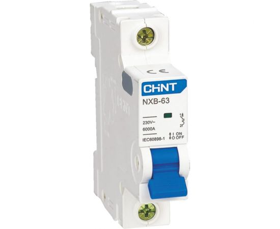 Автоматический выключатель CHINT NXB-63, 1P, 10A, 6кА, характеристика C 814013 