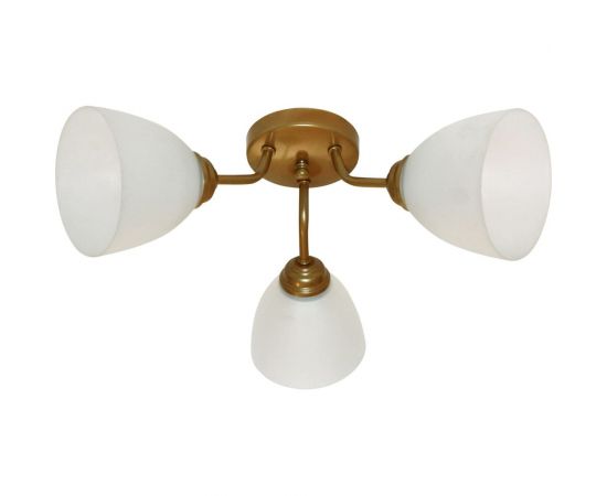 Светильник ЭЛЕТЕХ Бона/3-А золотой плафон 06328 НПБ 01-3х60-185 Е27 ИУ 1005404360 