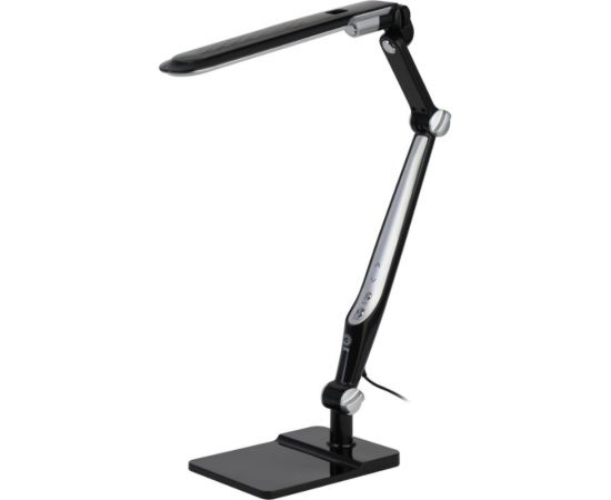 Настольный светодиодный светильник ЭРА NLED-497-12W-BK на струбцине и с основанием, черный Б0052771 