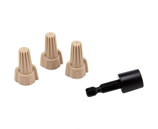 Соединительный изолирующий зажим с лепестками REXANT СИЗ-12 1-12,75 мм2 бита коричневый 100 шт 08-0756 