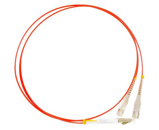 Волоконно-оптический шнур Hyperline FC-D2-50-LC/PR-SC/PR-H-1M-LSZH-OR патч-корд MM 50/12 28384 