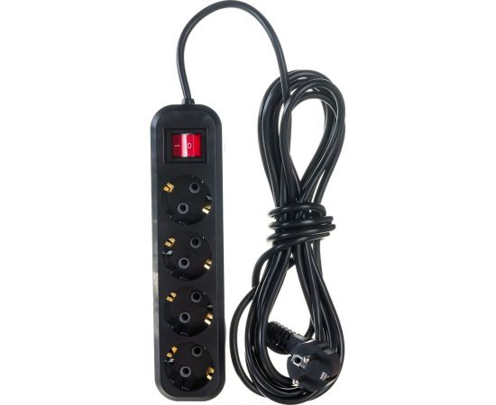 Бытовой удлинитель Gigant с заземлением ПВС 3x0,75 3500Вт 4 гнезда 5м 80094 