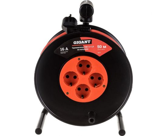 Удлинитель Gigant ПВС 2x1,5 50м на катушке 80071 