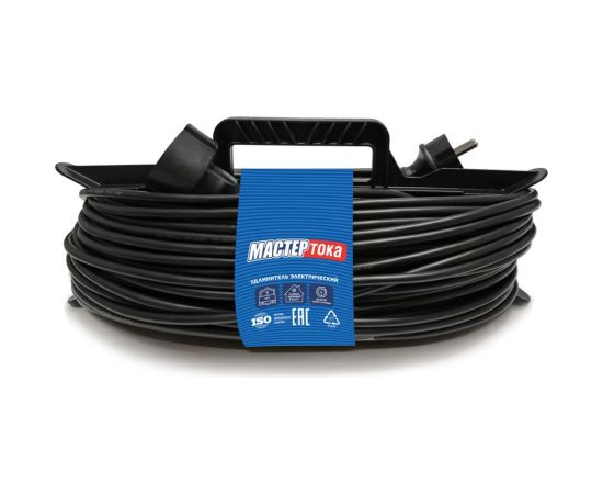 Удлинитель-шнур на рамке Мастер Тока пвсбм 3x1 черн 30 сз впк УШР0026 