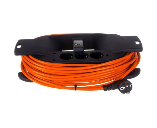 Удлинитель на каучуковой рамке Gigant Professional ПВС 3х1,5 3500Вт 3 розетки 15м 80046 