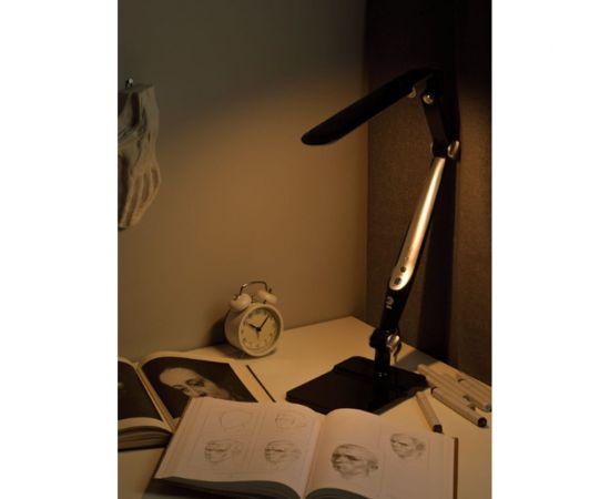 Настольный светодиодный светильник ЭРА NLED-497-12W-BK на струбцине и с основанием, черный Б0052771 – изображение 16
