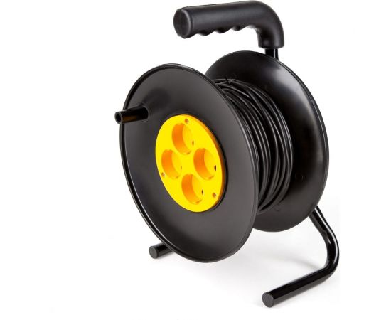 Силовой удлинитель МПП УДЛИНИТЕЛЬ четыре розетки на катушке без заземления 50 метров\УС-4-50 4 роз б\з ПВС 2*0,75 50 м\220В 999000000000702 – изображение 2