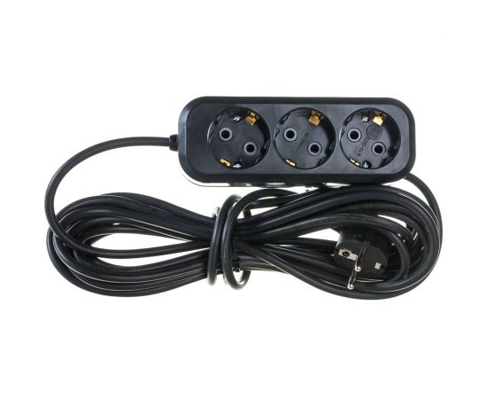 Бытовой удлинитель Gigant с заземлением ПВС 3x0,75 3500Вт 3 гнезда 7м 80085 – изображение 2