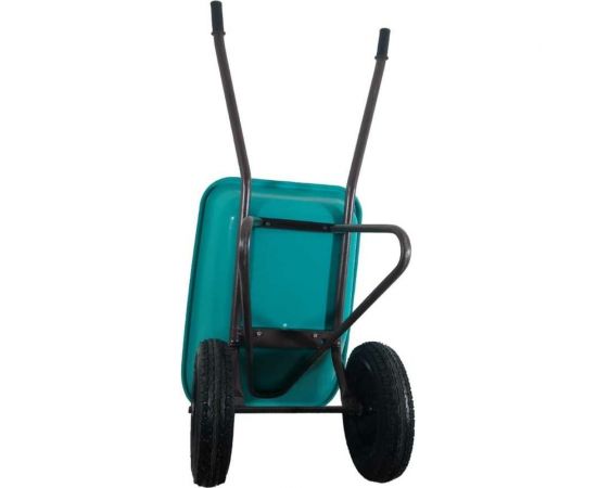 Строительная двухколесная тачка LWI 130 л, 250 кг, сверхпрочное полимерное корыто LWI130х2PROFI – изображение 2