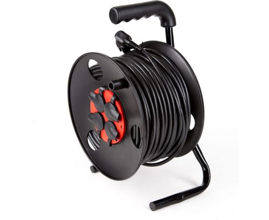 Силовой удлинитель МПП УДЛИНИТЕЛЬ четыре розетки на катушке с заземлением 30 метров + IP-44\У1С-4-30 4 роз с\з ПВС 3*2,5 30 м + IP-44\220В 999000000001301 – изображение 2