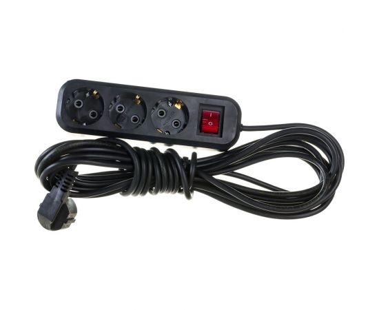 Бытовой удлинитель Gigant с заземлением ПВС 3x0,75 3500Вт 3 гнезда 7м 80092 – изображение 2