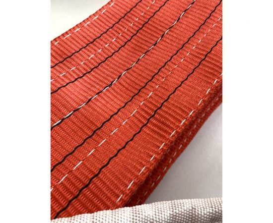 Буксировочный трос ТамбовТехСнаб 30т 15м скоба/скоба двухслойный, усиленный 7930124364876 – изображение 2