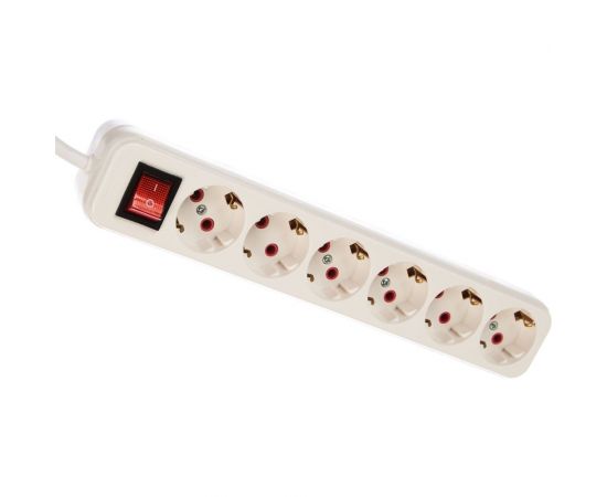 Удлинитель Lezard LILA, с заземлением, 6 входов, 5 метров, с выключателем 720-0605-602 – изображение 2